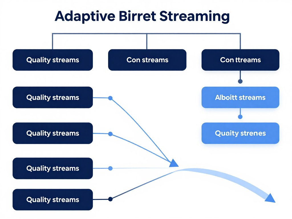 Adaptive streaming technology adjusting quality based on connection