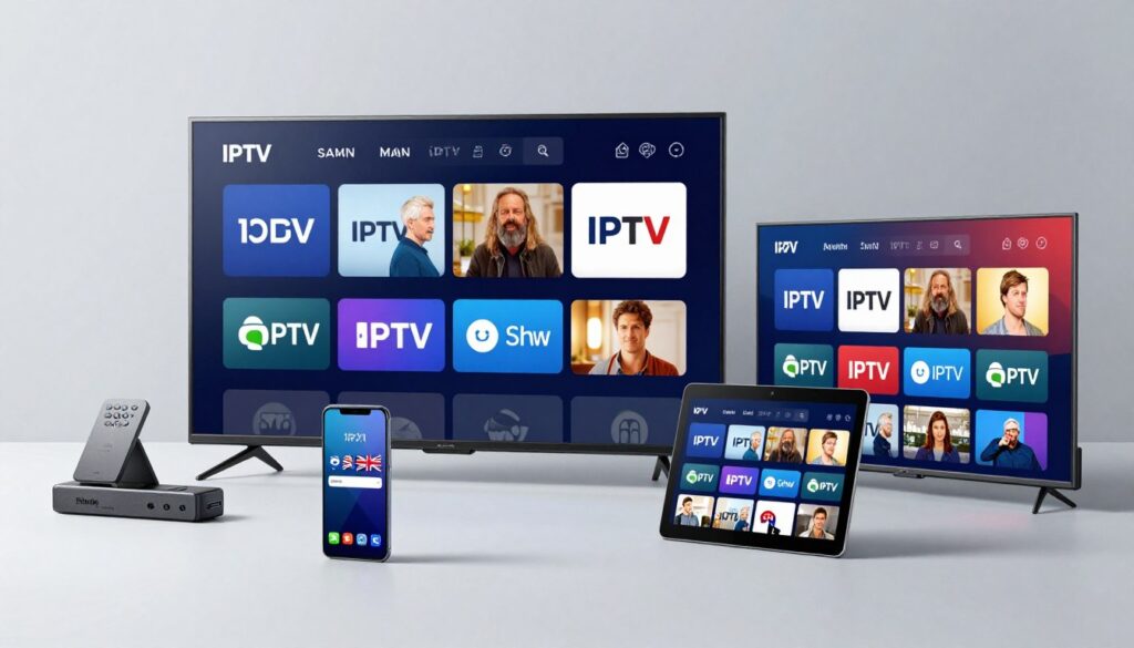 British IPTV apps installed on various devices showing compatibility