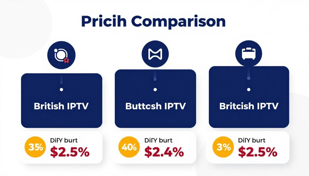British IPTV subscription pricing comparison chart