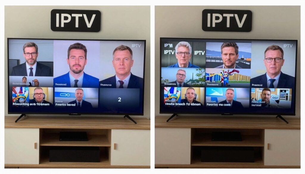 High-quality British IPTV streaming showing crystal clear picture quality