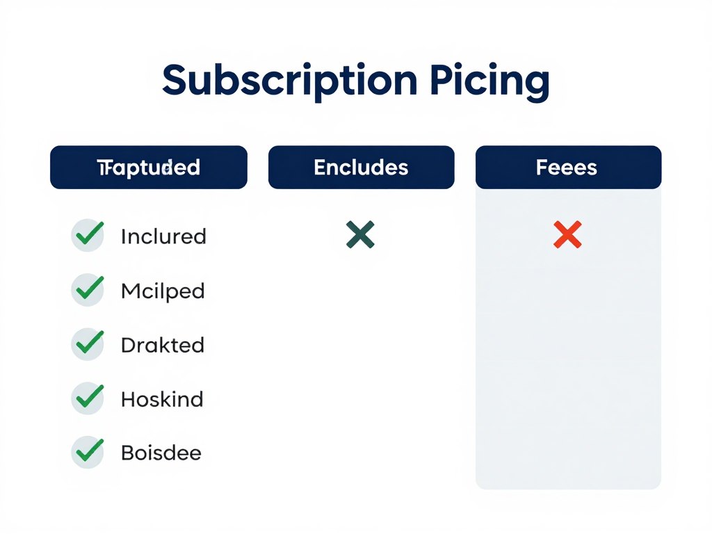 transparent pricing showing no hidden fees for UK IPTV subscription