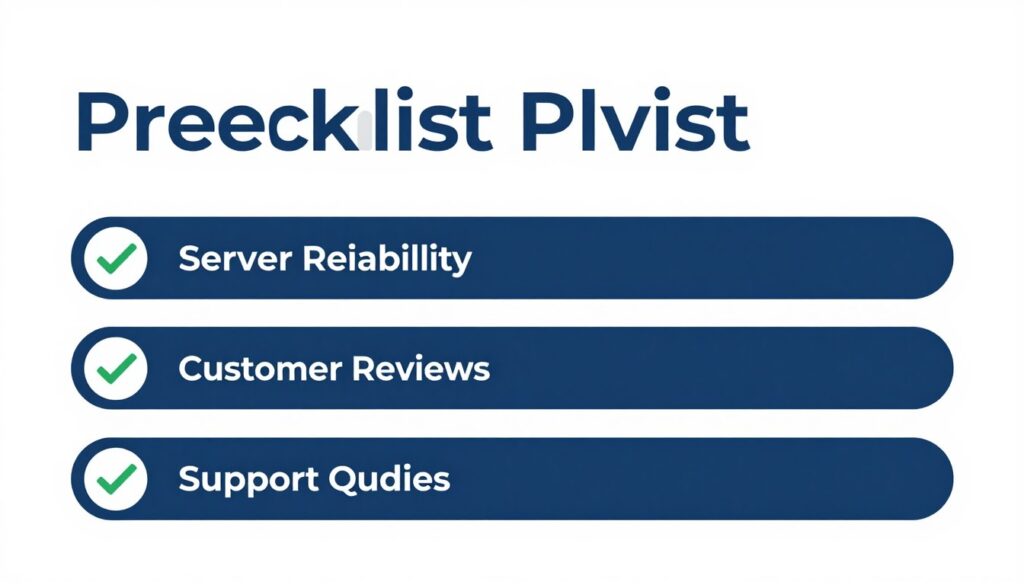 Checklist for evaluating IPTV service providers