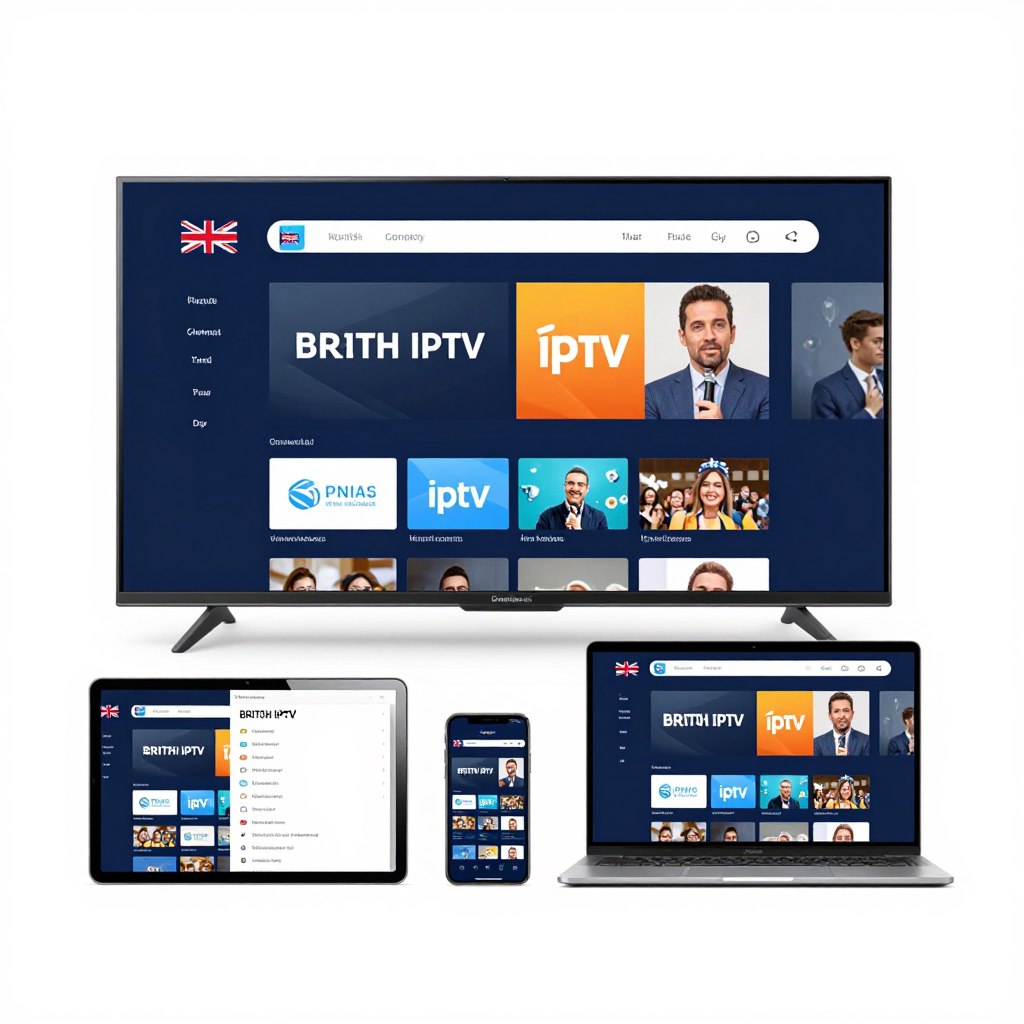 IPTV streaming on various devices showing flexibility