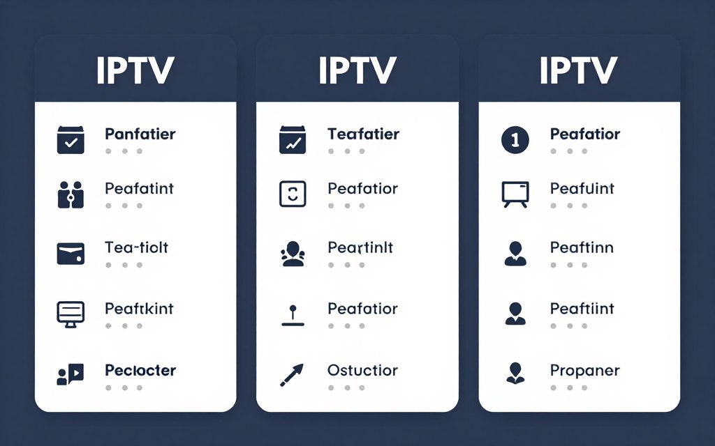 Price comparison of various IPTV subscription packages