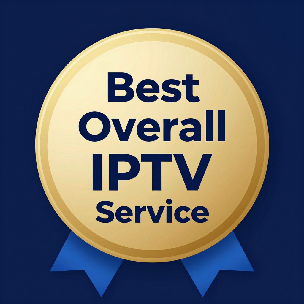 best UK IPTV service provider badge for overall performance