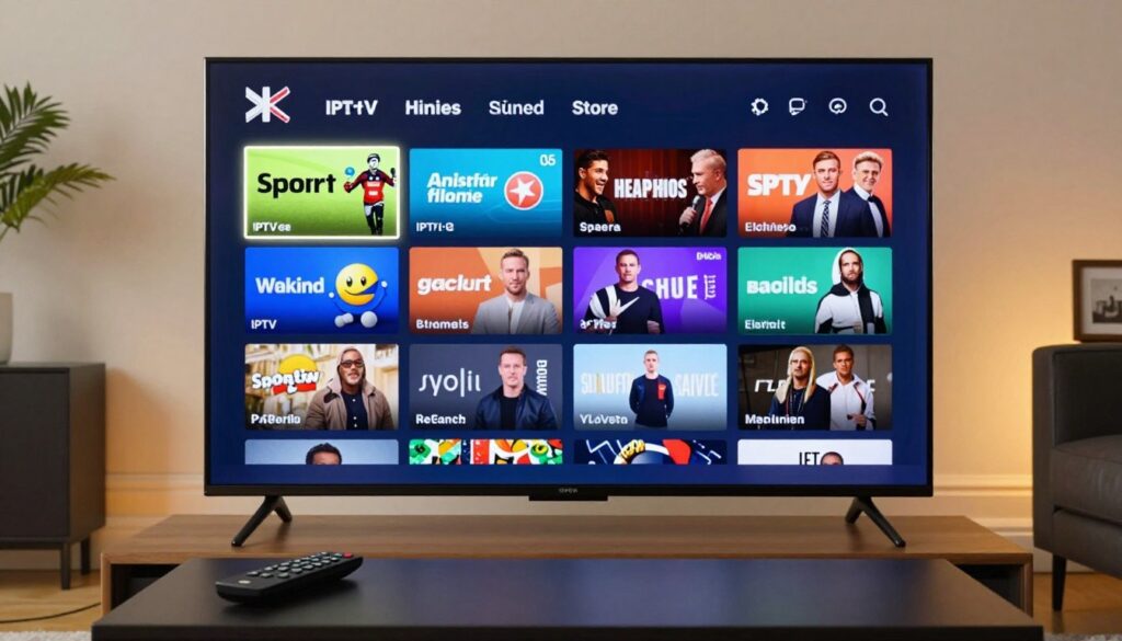 best UK IPTV service streaming interface displaying multiple live channels