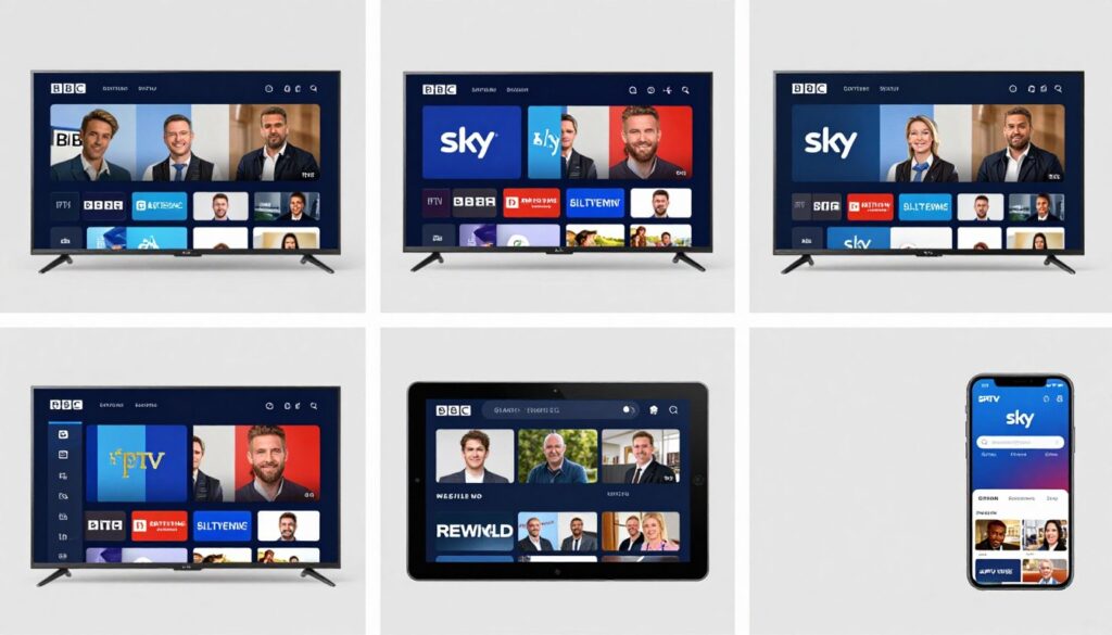 comparison of best british iptv provider interfaces on multiple devices