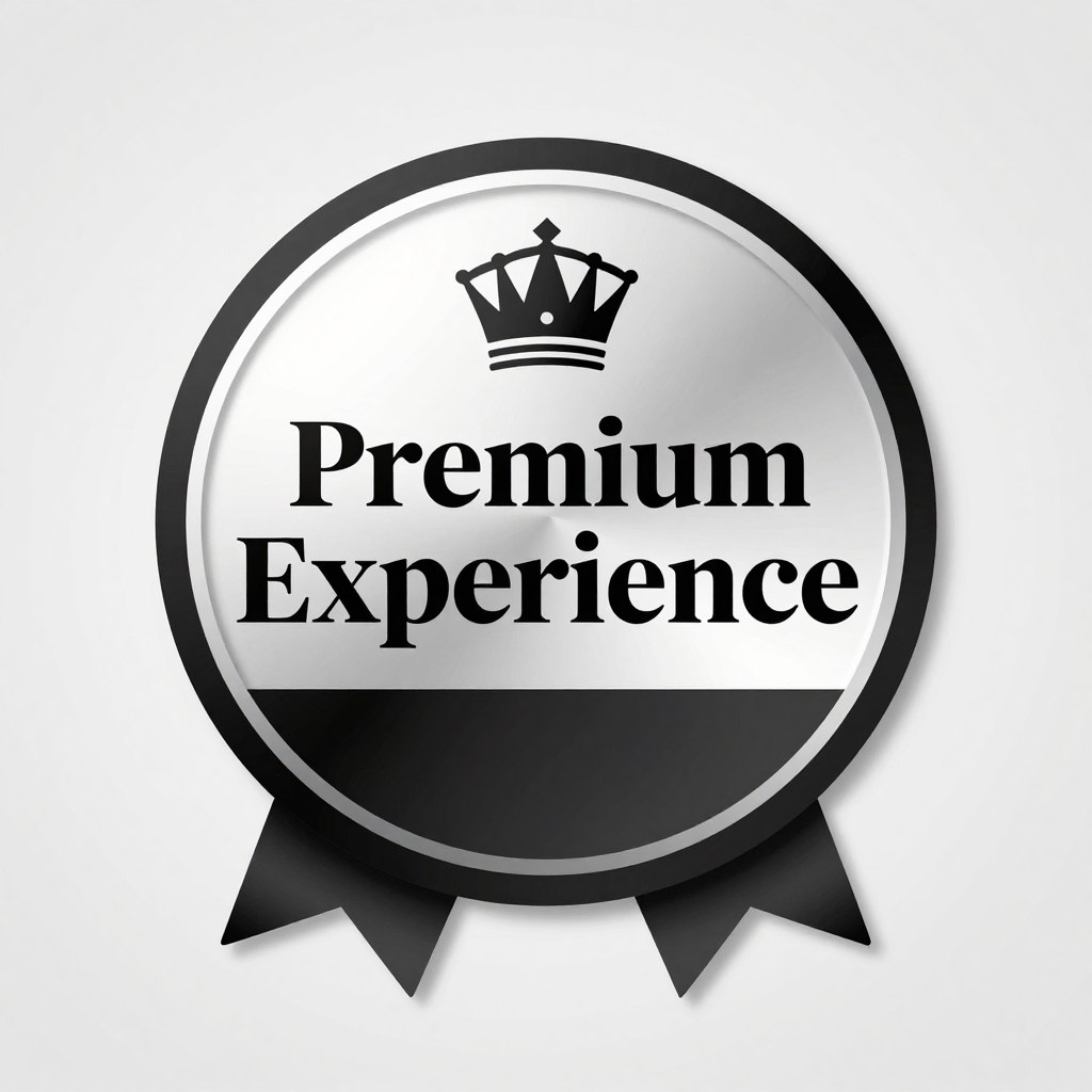 premium IPTV service badge for luxury entertainment experience